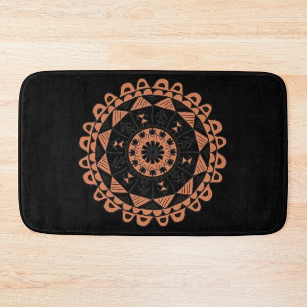 Item preview, Copy of Handcrafted Tribal Mandala | Earthy Boho Sacred Geometry Art designed and sold by MysticPurpleHue.