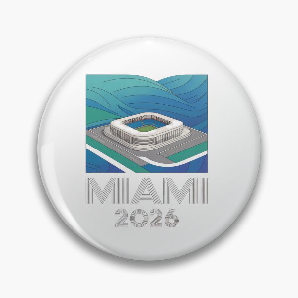 Item preview, Miami 2026 Ocean Wave Football T-Shirt V8 designed and sold by DarylWelsh2024.