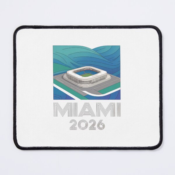 Item preview, Miami 2026 Ocean Wave Football T-Shirt V8 designed and sold by DarylWelsh2024.