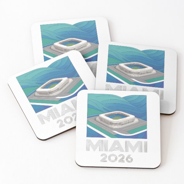 Item preview, Miami 2026 Ocean Wave Football T-Shirt V8 designed and sold by DarylWelsh2024.