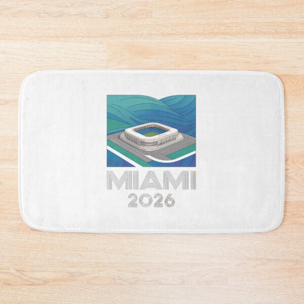 Item preview, Miami 2026 Ocean Wave Football T-Shirt V8 designed and sold by DarylWelsh2024.
