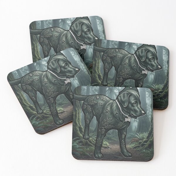 Item preview, Mystical Forest Black Labrador Retriever designed and sold by AirCrayons27.
