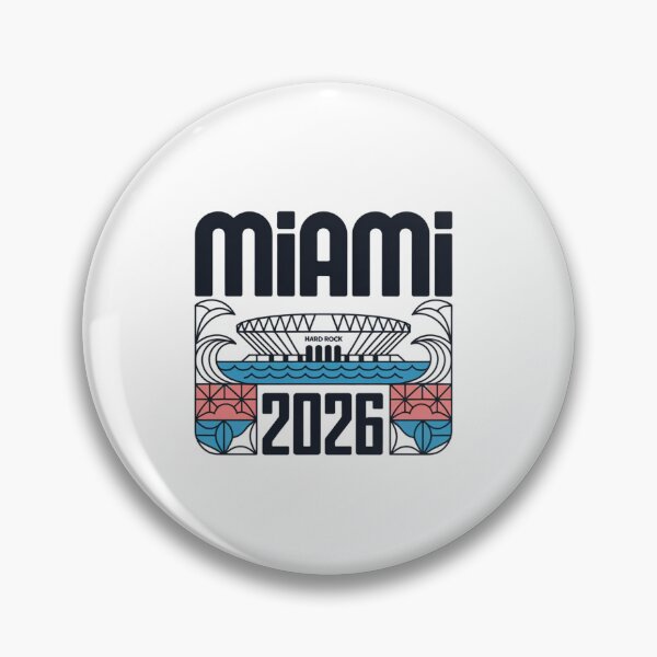 Item preview, Miami 2026 Ocean Wave Football T-Shirt V9 designed and sold by DarylWelsh2024.