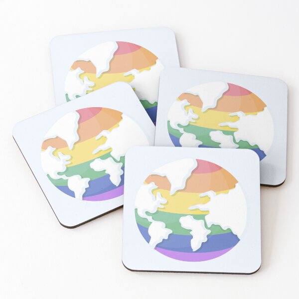 Item preview, Love Wins Rainbow Earth Illustration designed and sold by Rhodes Shop.