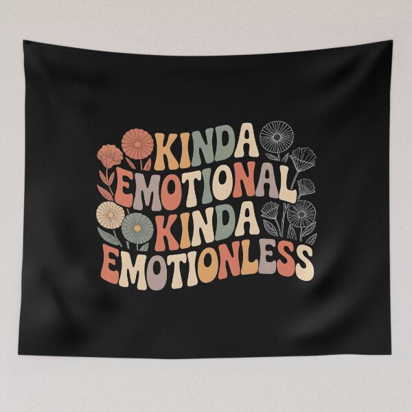 Item preview, Kinda Emotional Kinda Emotionless Personality Humor Design for Emotional Duality designed and sold by Redgiant87x.