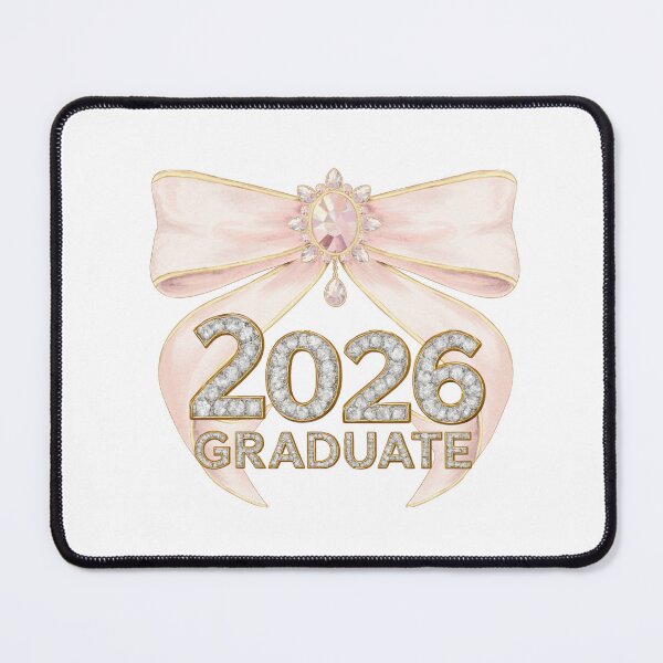 Item preview, 2026 Graduate with Pink Bow & Diamonds designed and sold by jeweleddesigns.
