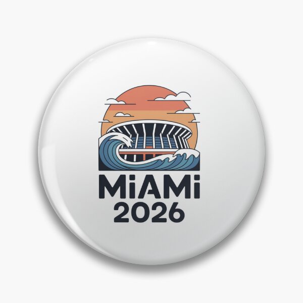 Item preview, Miami 2026 Ocean Wave Football T-Shirt V10 designed and sold by DarylWelsh2024.
