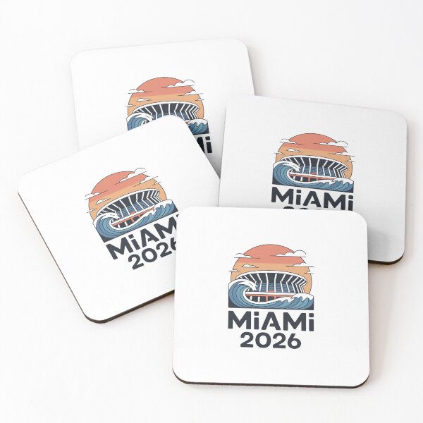 Item preview, Miami 2026 Ocean Wave Football T-Shirt V10 designed and sold by DarylWelsh2024.
