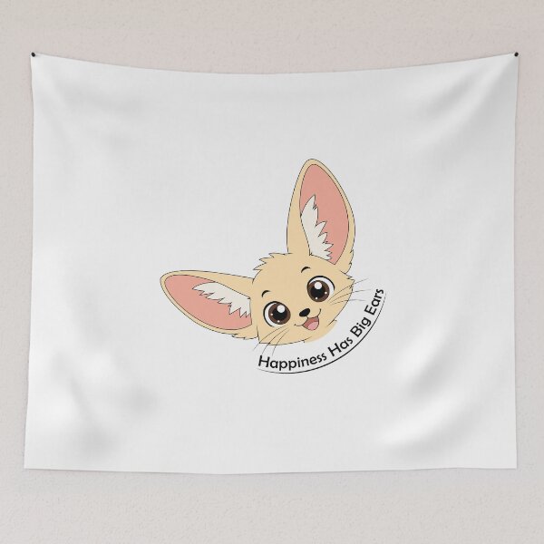 Item preview, Happy Fennec Fox  designed and sold by maniacdesignz11.