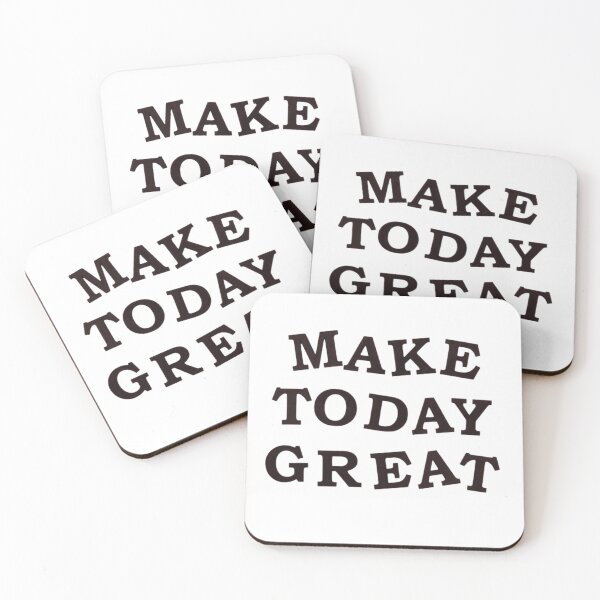 Item preview, Make Today Great Retro Typography | Motivational Quote Sticker designed and sold by Radiant abstract studio.
