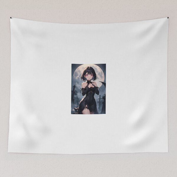 Item preview, Gothic Moon Anime Girl in Moonlight designed and sold by iloveanimechibi.
