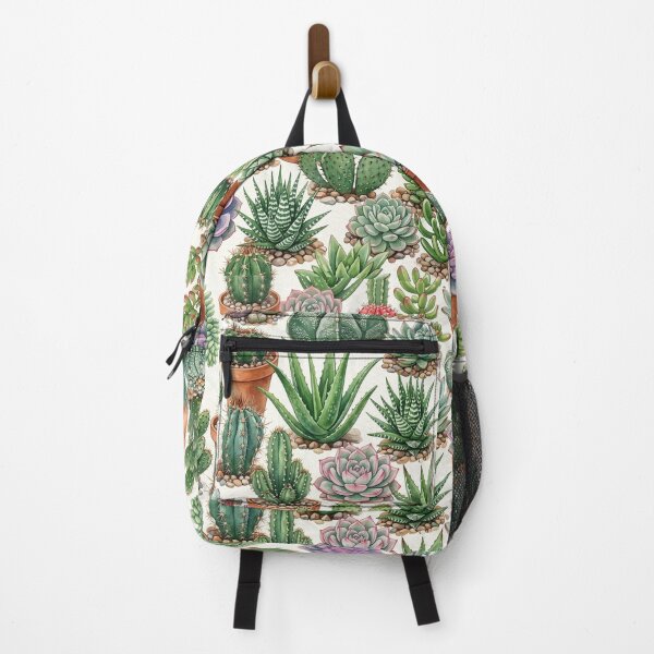 Item preview, Cute Kawaii Watercolor Potted Cacti and Succulents Pattern designed and sold by 21 Tulips.