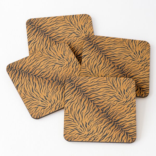Item preview, Orange and Black Tiger Stripe Pattern designed and sold by 21 Tulips.