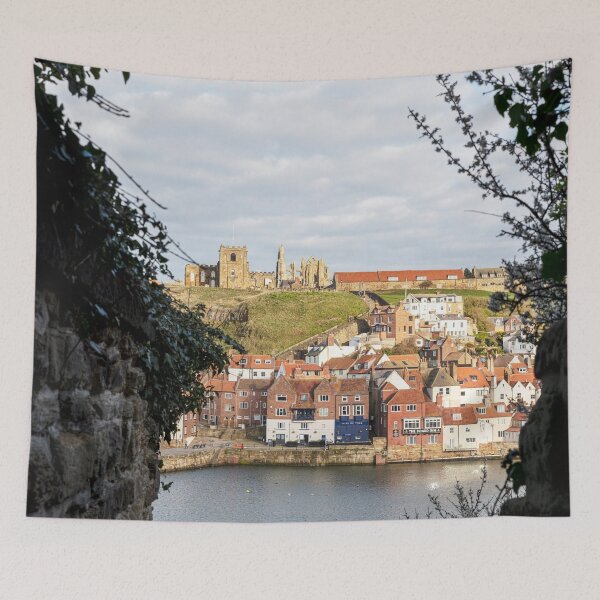 Item preview, Whitby Abbey and Harbour Framed View, Yorkshire, England designed and sold by Paul Thompson Photography.