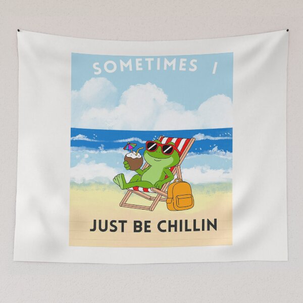 Item preview, Sometimes I Just Be Chillin Beach Frog Summer Vacation designed and sold by Ctrl+Z Enthusiast.
