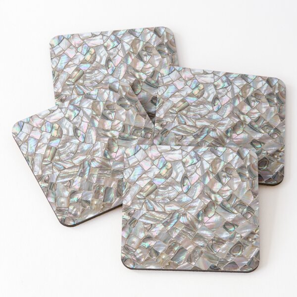 Item preview, Iridescent Mother of Pearl Abalone Mosaic Pattern designed and sold by 21 Tulips.