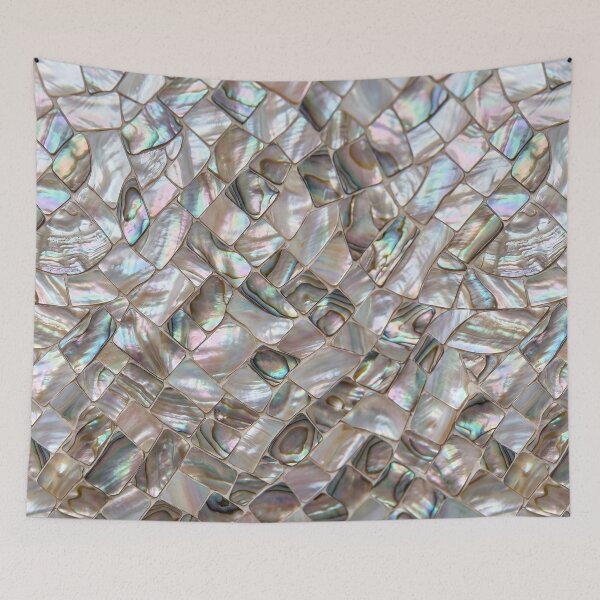 Item preview, Iridescent Mother of Pearl Abalone Mosaic Pattern designed and sold by 21 Dragonflies.