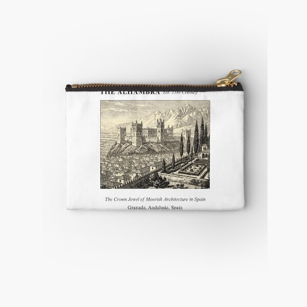 Item preview, The Alhambra Vintage Engraving Art Print | Crown Jewel of Moorish Architecture Granada | Andalusia Spain Wall Decor designed and sold by Panom Suavichien.