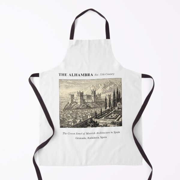 Item preview, The Alhambra Vintage Engraving Art Print | Crown Jewel of Moorish Architecture Granada | Andalusia Spain Wall Decor designed and sold by Panom Suavichien.