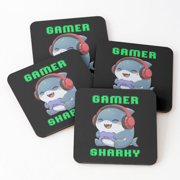 Item preview, Cute Gamer Shark Gaming Chibi Funny Video Game Lover Design designed and sold by Nature's Chibis.