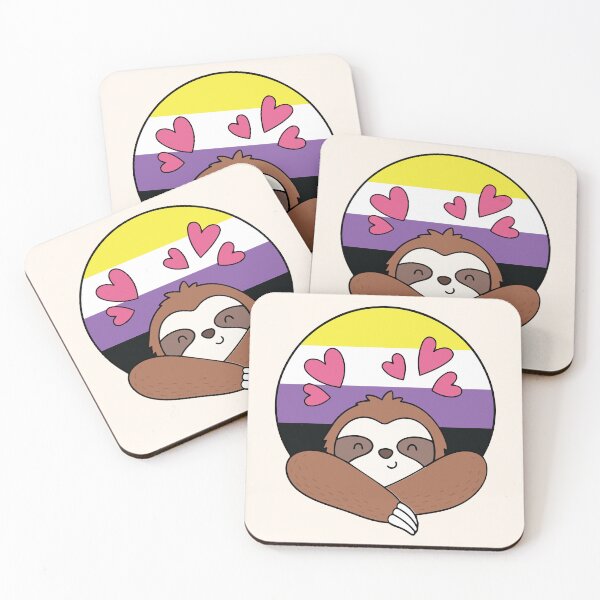 Item preview, LGBTQ Sloth - Cute Nonbinary Pride Design designed and sold by Cannaxes Studio.