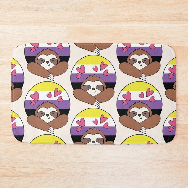 Item preview, LGBTQ Sloth - Cute Nonbinary Pride Design designed and sold by Cannaxes Studio.