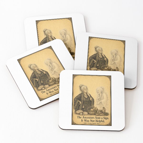 Item preview, Crone Cards — The Ancestors Sent a Sign. It Was Not Helpful. designed and sold by Kay Mhor Studio.