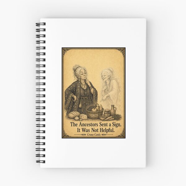 Item preview, Crone Cards — The Ancestors Sent a Sign. It Was Not Helpful. designed and sold by Kay Mhor Studio.