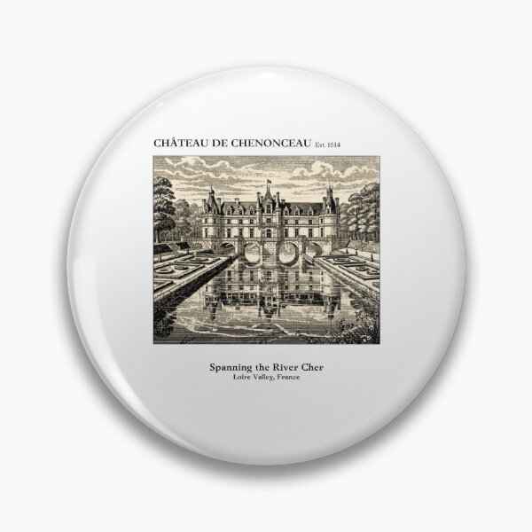 Item preview, Château de Chenonceau Vintage Engraving Art Print | Ladies Castle Spanning River Cher Loire Valley | France Wall Decor designed and sold by Panom Suavichien.