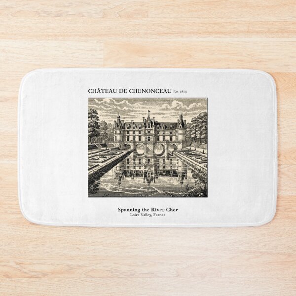 Item preview, Château de Chenonceau Vintage Engraving Art Print | Ladies Castle Spanning River Cher Loire Valley | France Wall Decor designed and sold by Panom Suavichien.