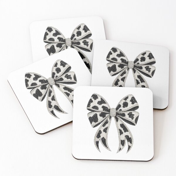 Item preview, Cow Print Glam Bow Rhinestone Mosaic | Western Cowgirl Crystal Bow | Luxury Gemstone Fashion Bow PNG | Sparkly Country Chic Graphic designed and sold by ColorSplash123.