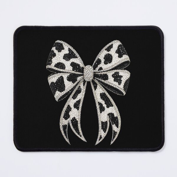 Item preview, Cow Print Glam Bow Rhinestone Mosaic | Western Cowgirl Crystal Bow | Luxury Gemstone Fashion Bow PNG | Sparkly Country Chic Graphic designed and sold by ColorSplash123.