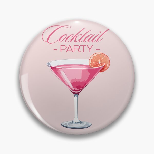 Item preview, Cocktail Party Pink Martini Glass T-Shirt Drinking Gift Night Out Tee designed and sold by oonproducts.