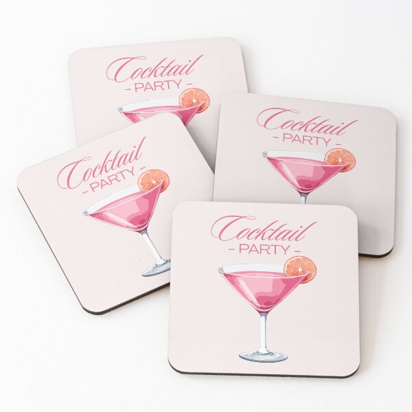 Item preview, Cocktail Party Pink Martini Glass T-Shirt Drinking Gift Night Out Tee designed and sold by oonproducts.