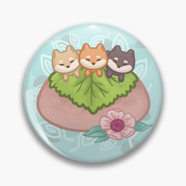 Item preview, Japanese Dessert Sakura Mochi Shiba Dog designed and sold by Khotekmei.