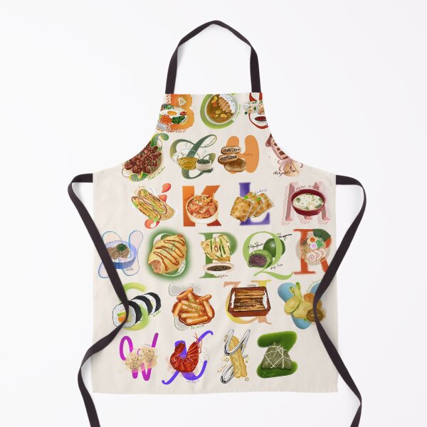 Item preview, east asian foods alphabet designed and sold by LiquidCats.