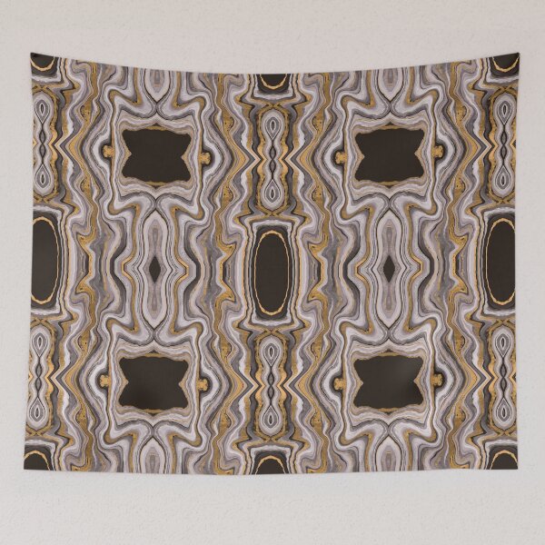 Item preview, Gold Agate Marble Seamless Pattern | Luxury Black Gold Geode designed and sold by Dino-Lune.