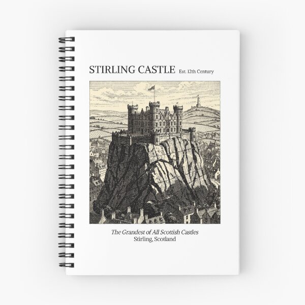 Item preview, Stirling Castle Vintage Engraving Art Print | Grandest Scottish Castle Volcanic Rock | Stirling Scotland Wall Decor designed and sold by Panom Suavichien.