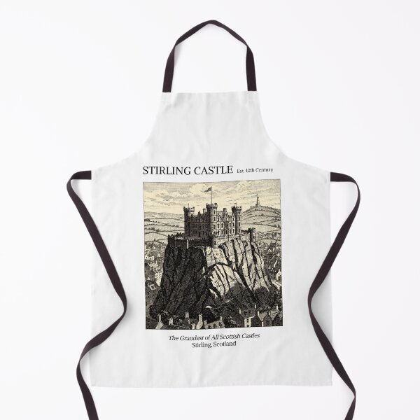 Item preview, Stirling Castle Vintage Engraving Art Print | Grandest Scottish Castle Volcanic Rock | Stirling Scotland Wall Decor designed and sold by Panom Suavichien.