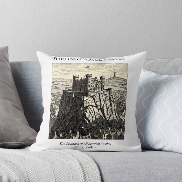 Item preview, Stirling Castle Vintage Engraving Art Print | Grandest Scottish Castle Volcanic Rock | Stirling Scotland Wall Decor designed and sold by Panom Suavichien.
