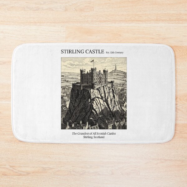Item preview, Stirling Castle Vintage Engraving Art Print | Grandest Scottish Castle Volcanic Rock | Stirling Scotland Wall Decor designed and sold by Panom Suavichien.