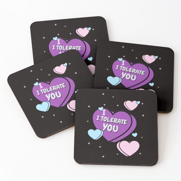 Item preview, I TOLERATE YOU |  LOVE HUMOR SERIES  —  SARCASTIC ANTI VALENTINE EDITION designed and sold by WitLounge.