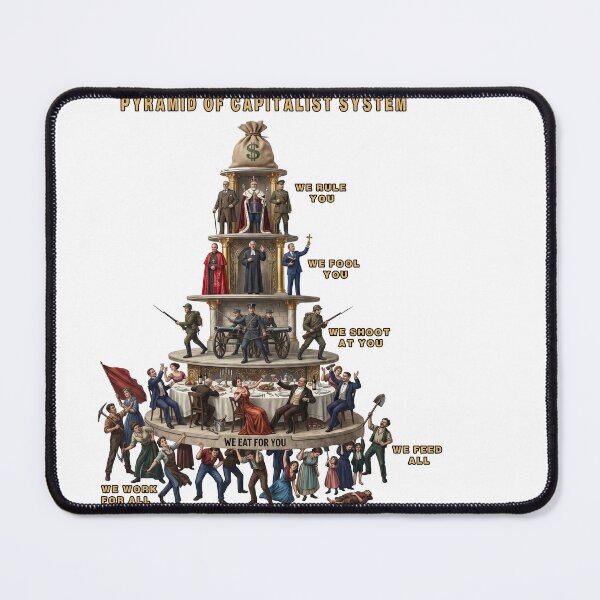 Item preview, Pyramid of Capitalist System Satirical Vintage  designed and sold by TeeARTHY.