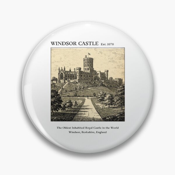 Item preview, Windsor Castle Vintage Engraving Art Print | Oldest Inhabited Royal Castle England | Berkshire Royal Residence Wall Decor designed and sold by Panom Suavichien.
