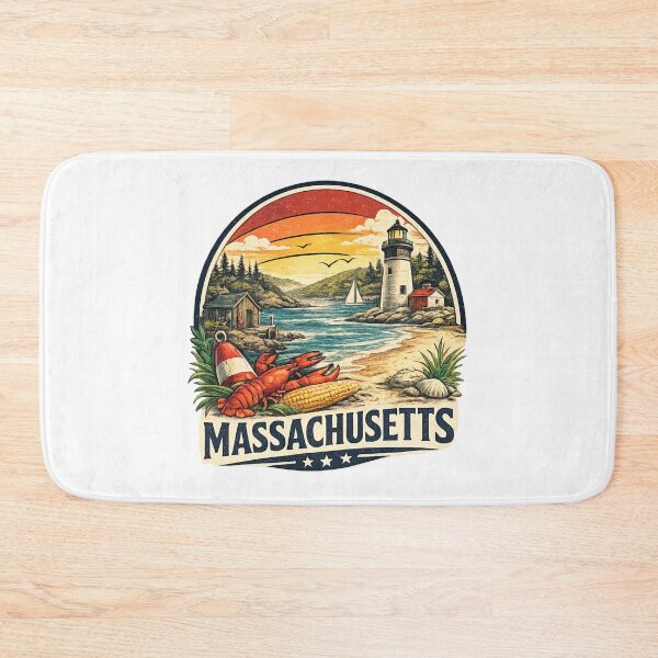 Item preview, Massachusetts  State Print Logo / Massachusetts Pride designed and sold by Thehatinthecat.