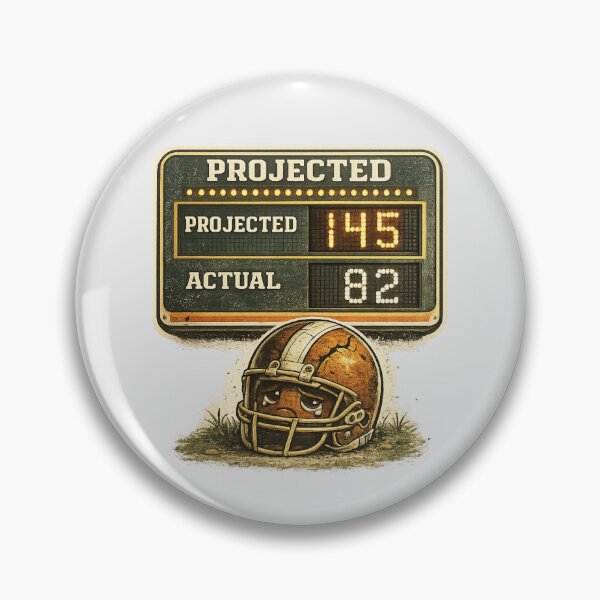 Item preview, Projected 145 Actual 82 Fantasy Football Failure Funny Design designed and sold by Fanverse Merchandise.