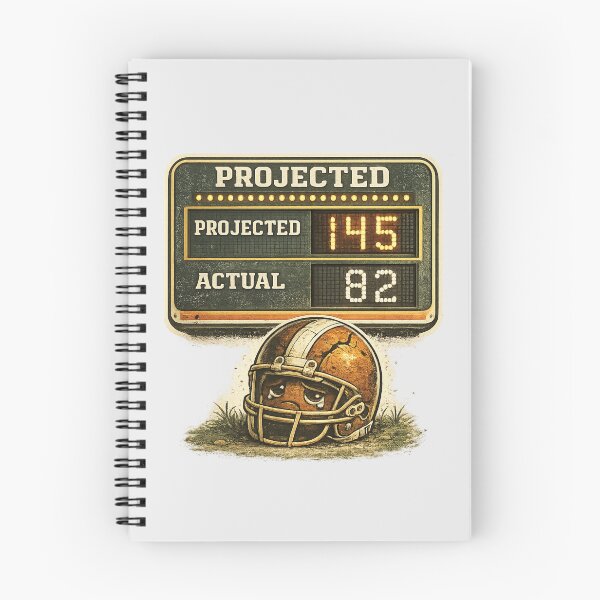 Item preview, Projected 145 Actual 82 Fantasy Football Failure Funny Design designed and sold by Fanverse Merchandise.
