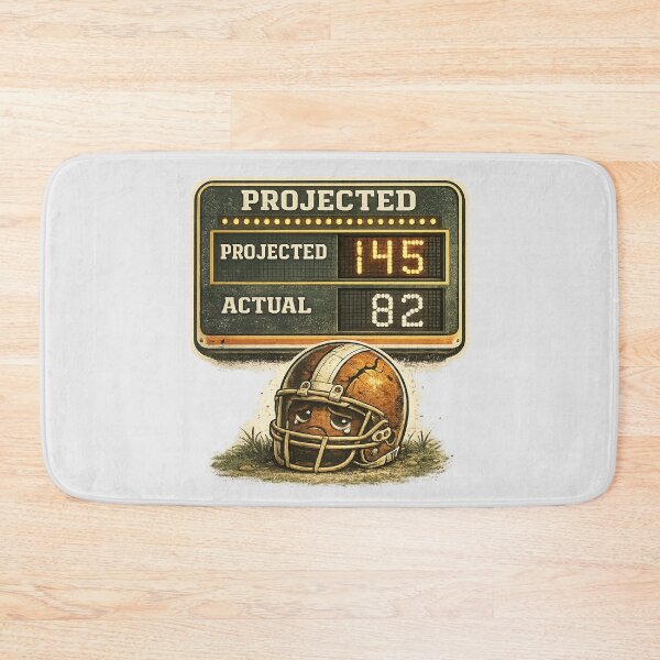 Item preview, Projected 145 Actual 82 Fantasy Football Failure Funny Design designed and sold by Fanverse Merchandise.