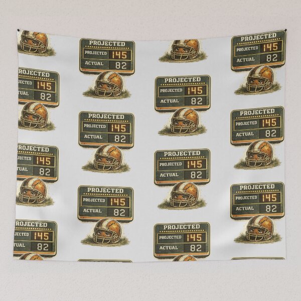 Item preview, Projected 145 Actual 82 Fantasy Football Failure Funny Design designed and sold by Fanverse Merchandise.