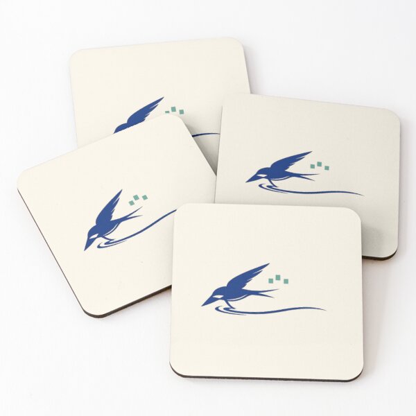 Item preview, Minimalist Kingfisher Bird Line Art - Abstract Diving Swallow Edition designed and sold by Inkfino.